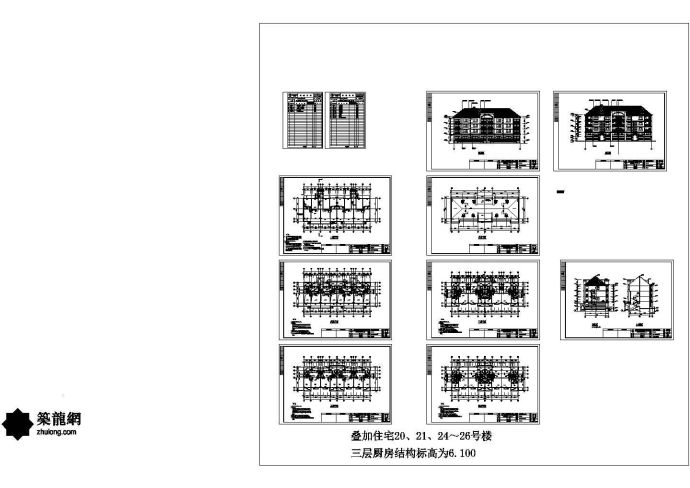 四层住宅建筑设计施工图_图1