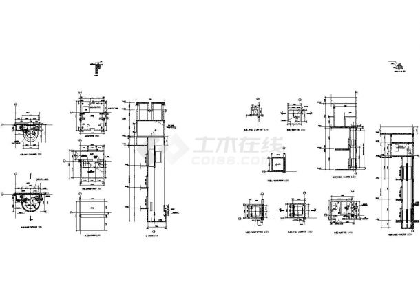 观光电梯详图A1CAD施工图设计CAD施工图设计-图一