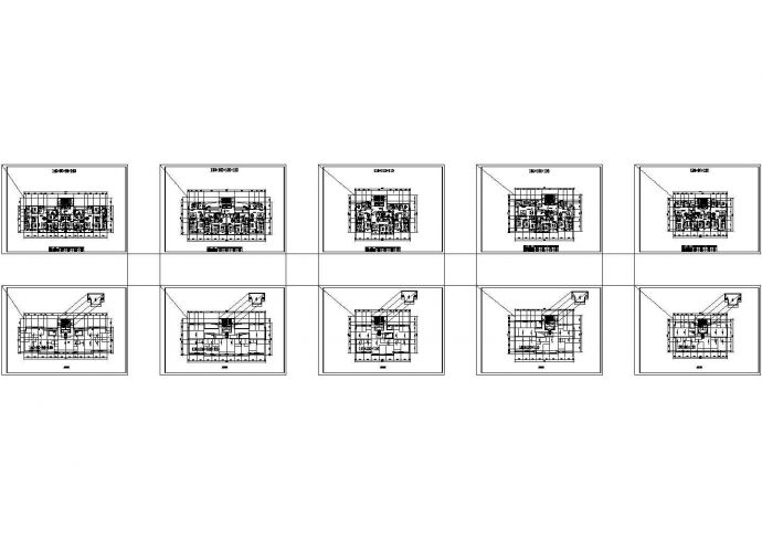 5种洋房户型建筑平面图（80~140）_图1