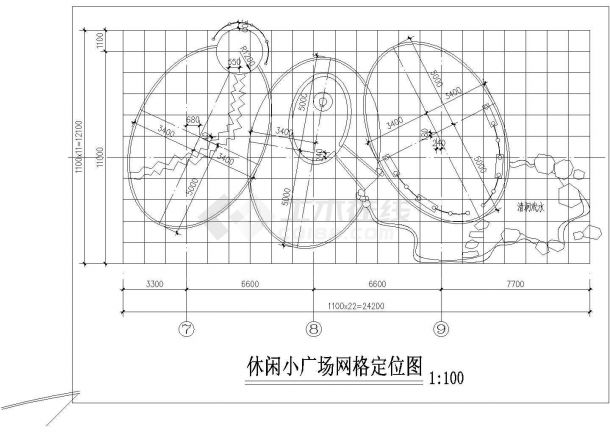 休闲小广场规划设计CAD施工图-图二