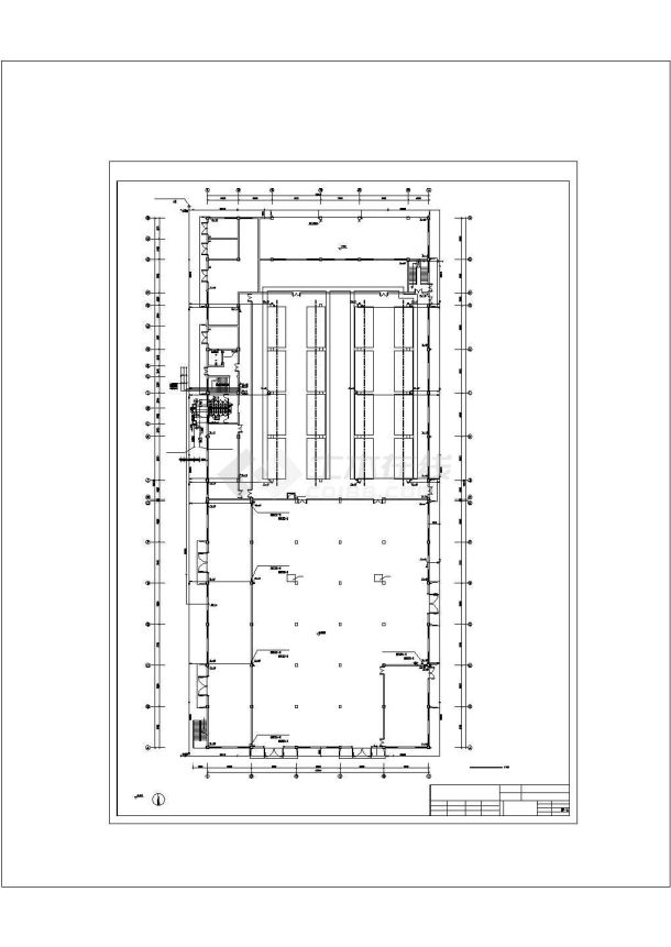 厂房设计_厂房车间给排水及消防施工图（雨水系统）CAD图纸-图一