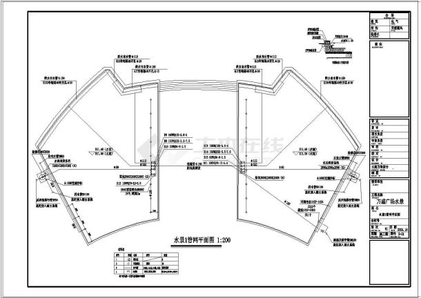 万盛广场水景建筑布置参考详情图-图二