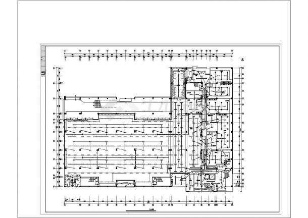 四层框架食堂高压配电系统设计图纸.cad-图二