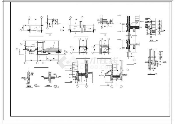 重庆某私人别墅建筑CAD整套设计施工图纸-图二