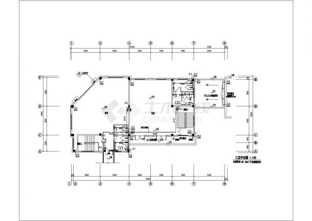 [安徽]住宅楼给排水及消防设计cad施工图（雨水系统）-图二