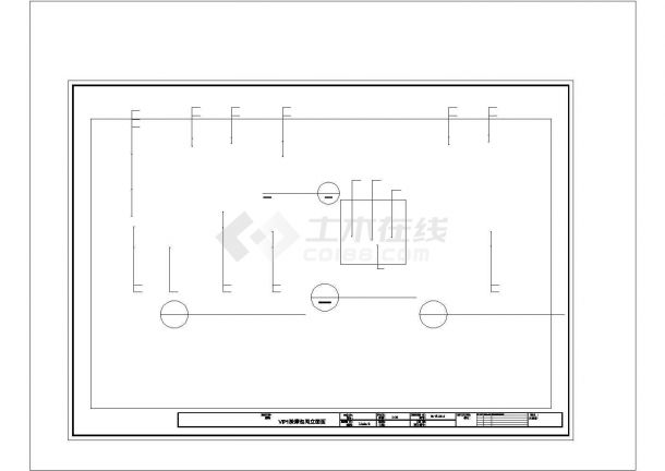 [安徽]某休闲中心桑拿会所施工图(含效果)CAD图纸-图二