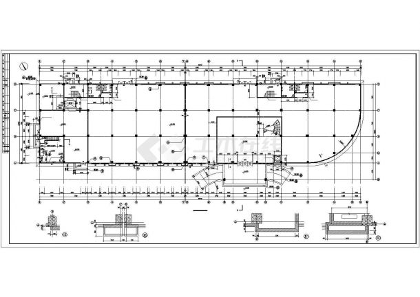 5层23069.38平米电子厂车间建施【平立剖 楼梯 门窗 节点 构造统一做法表 设计说明】CAD设计施工图纸-图二