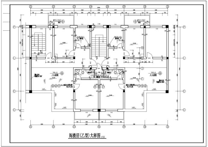 某小区多层住宅建筑设计CAD总图_图1