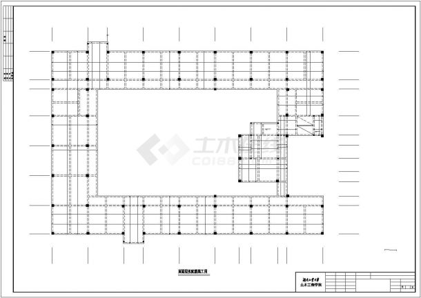 北京朝阳区某科技公司6层框架结构研发办公楼结构设计CAD图纸-图一