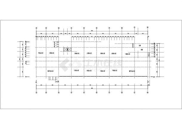 焦作市某建筑公司9400平米8层框架结构办公楼平立剖面设计CAD图纸-图一