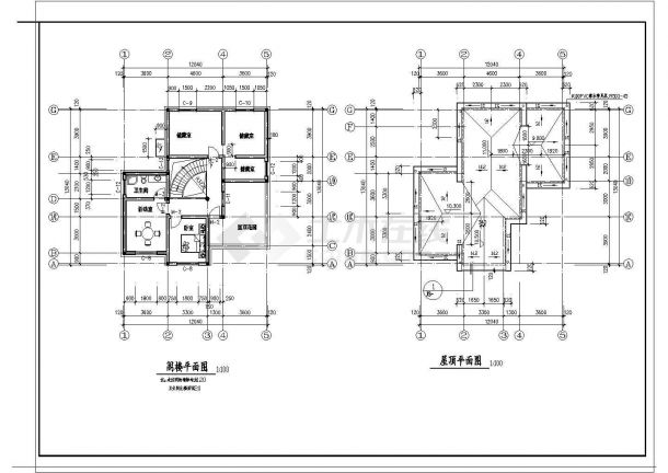 某地多层私宅楼建筑结构设计施工图纸-图二