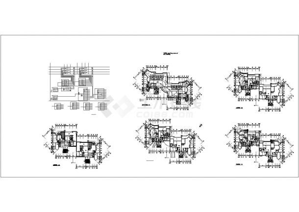 某3847.49平米12户框架高档住宅楼电气施工CAD图-图一