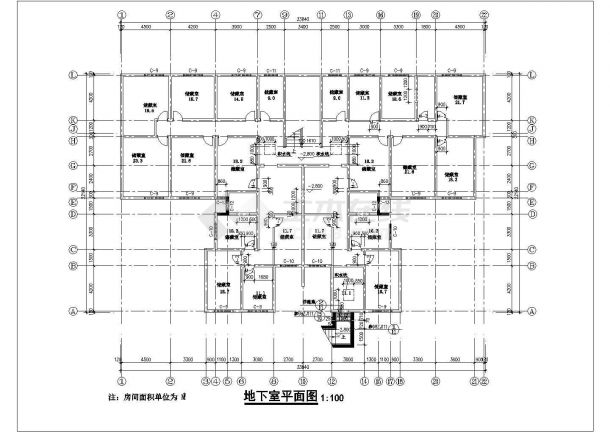 某市中心6层住宅楼全套建筑方案设计施工CAD图纸-图一