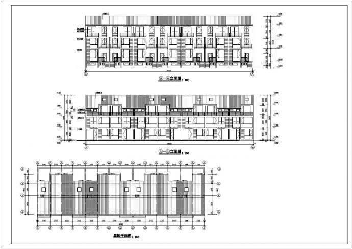 某市区商用多层民居住宅楼建筑方案设计施工CAD图纸_图1