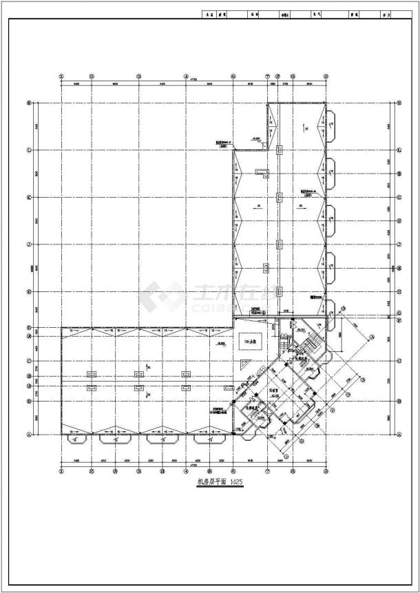 某市中心高档小区多层住宅楼建筑方案设计施工CAD图纸-图一