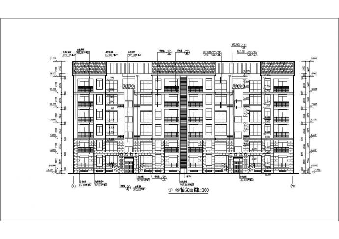 某非常经典复式居民住宅楼建筑方案设计施工CAD图纸_图1