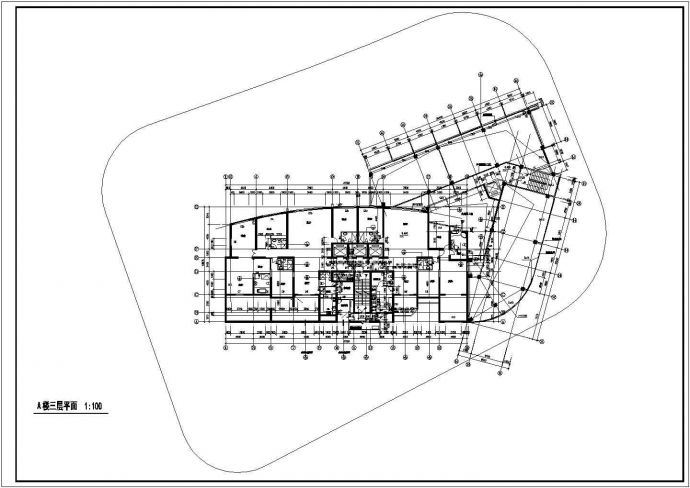 某地区经典高层住宅楼建筑方案设计施工CAD图纸_图1