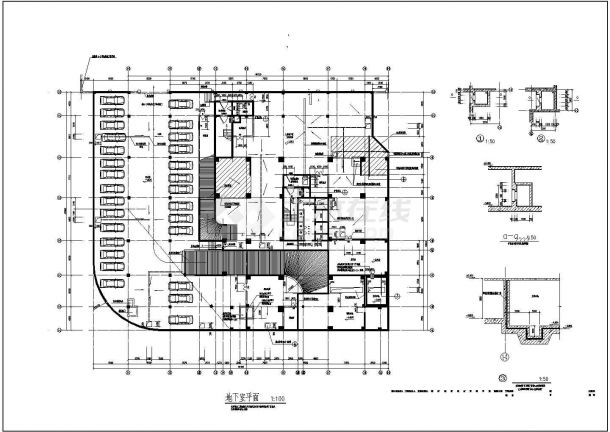 某现代小区高层住宅楼建筑方案设计施工CAD图纸-图二