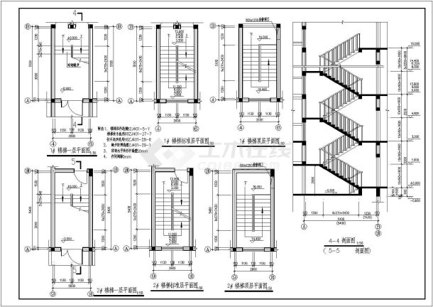 某小区高层住宅公寓楼建筑全套方案设计施工CAD图纸-图二