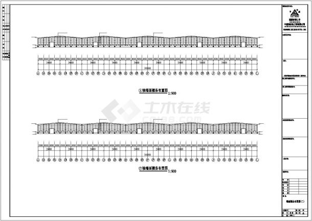 杭州某48*5米跨度单层钢结构厂房施工图纸（标注明细）（含报价单）-图一