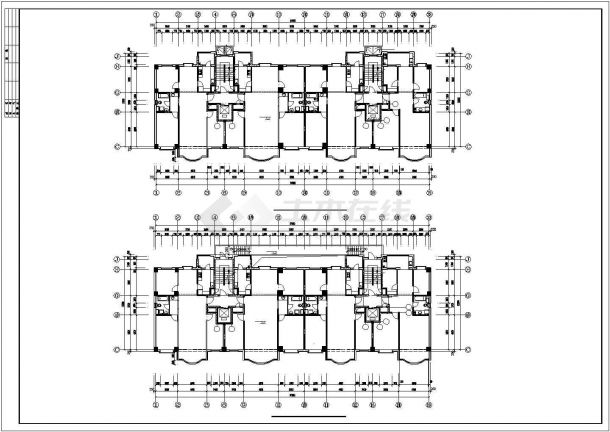 1.4万平米16层框架结构住宅楼平立剖面设计CAD图纸（含夹层和地下2层）-图二