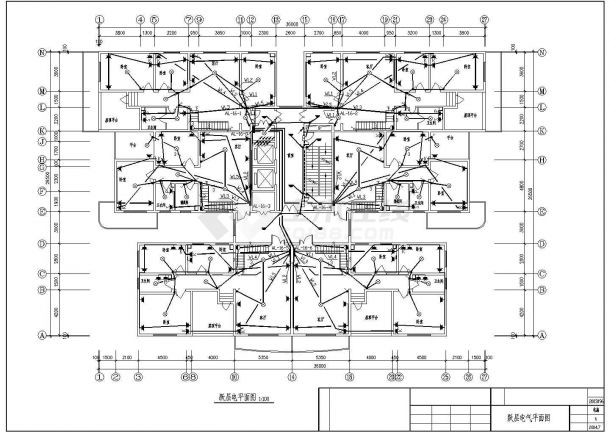 某高层住宅电气图纸(CAD，20张图纸)-图二