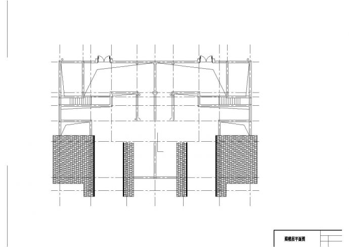 杭州某别墅区500平米3层砖混结构双拼别墅建筑设计CAD图纸（含阁楼）_图1