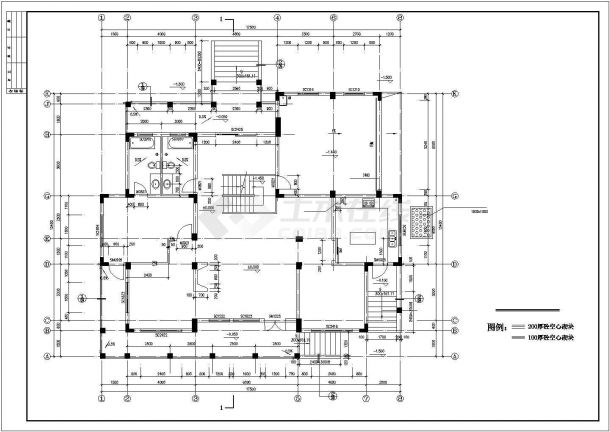420平米2层框混结构单体别墅平立剖面设计CAD图纸（含地下室）-图一