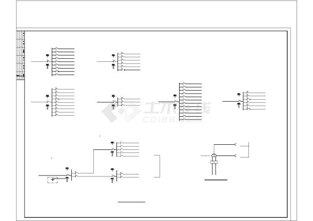 完整的某工厂电气施工图（共12张）.cad-图一
