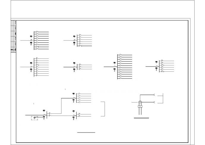 完整的某工厂电气施工图（共12张）.cad_图1