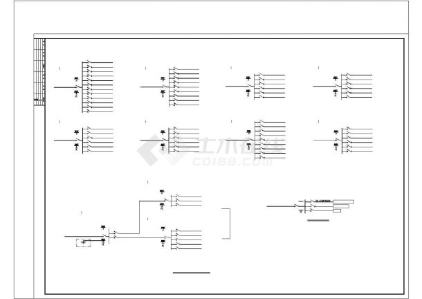 完整的某工厂电气施工图（共12张）.cad-图二