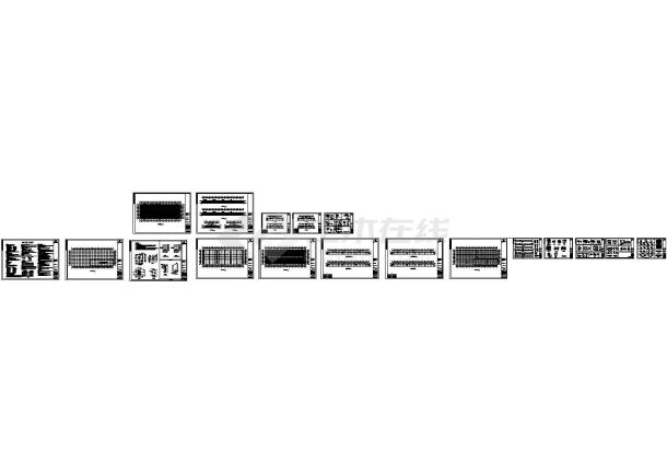 河南发面钢结构厂房车间工程结构设计CAD施工图（屋顶平面布置图 钢结构设计总说明）-图一