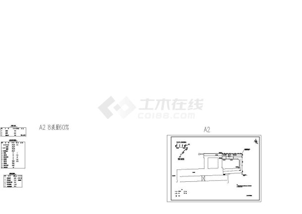 某码头建设设计cad水电管线布置施工图（含经济技术指标）-图二