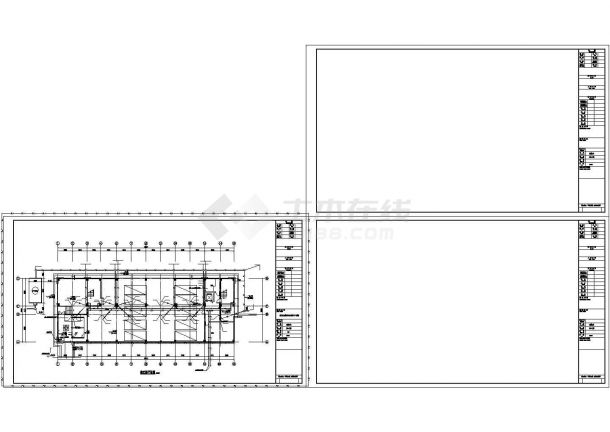 [湖南]宿舍楼及食堂建筑给排水cad施工图-图一