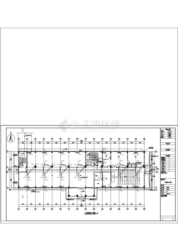 [湖南]五层值班楼给排水cad施工图（雨水利用系统）-图一