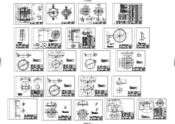 某工程EGSB型厌氧反应器设计cad全套加工图纸（含设计说明，21张图）_图1