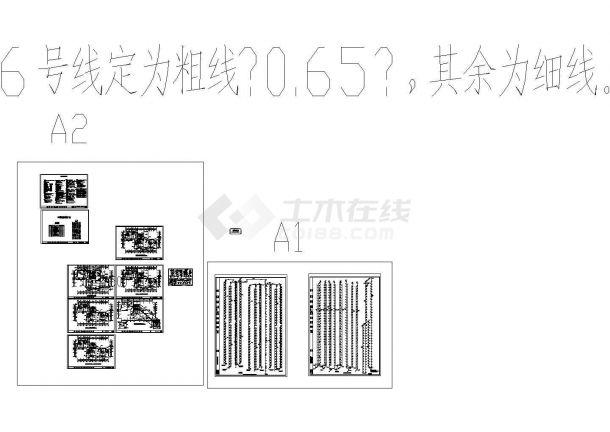 高层住宅楼给排水全套图纸（含电气）-图二