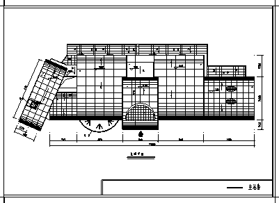综合楼设计_某三层长途汽车客运站综合楼全套施工cad图纸-图一