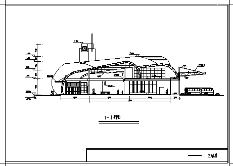 综合楼设计_某三层长途汽车客运站综合楼全套施工cad图纸-图二
