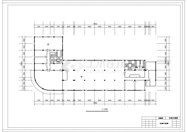 宏云大酒店整套建筑设计CAD施工图纸-图一
