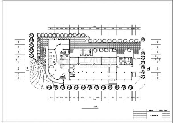 宏云大酒店整套建筑设计CAD施工图纸-图二