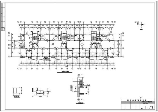 某高档小区59#住宅建筑CAD施工设计图纸-图二