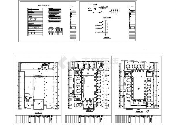 江苏某研发中心办公楼中央空调平面图设计-图一