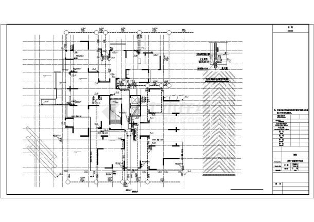 [重庆]一类高层住宅楼建筑给排水cad施工图纸-图二