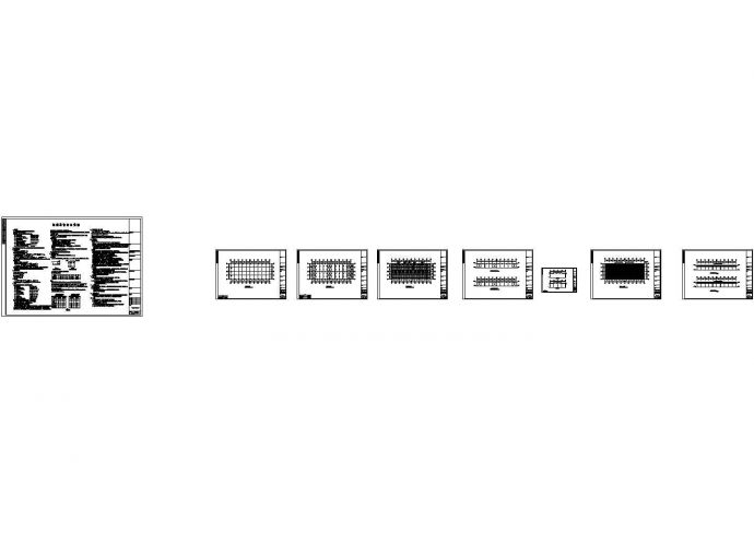 安徽某28米跨度钢结构工程设计CAD_图1