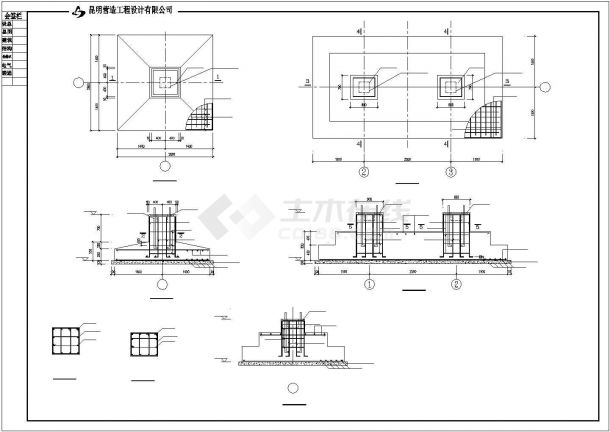 一套学校室外篮球场膜结构设计施工图（含钢结构设计说明）cad 图纸-图一