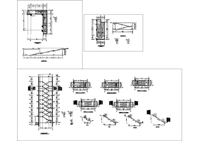某高层地下室自行车坡道和剪刀式楼梯结构详图_图1
