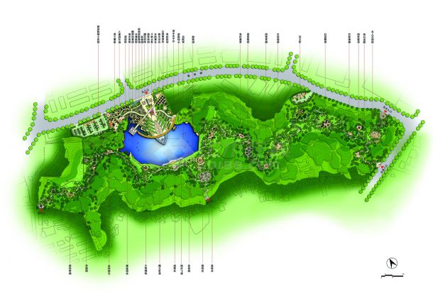 上海黄埔区某公园景观设计-图一