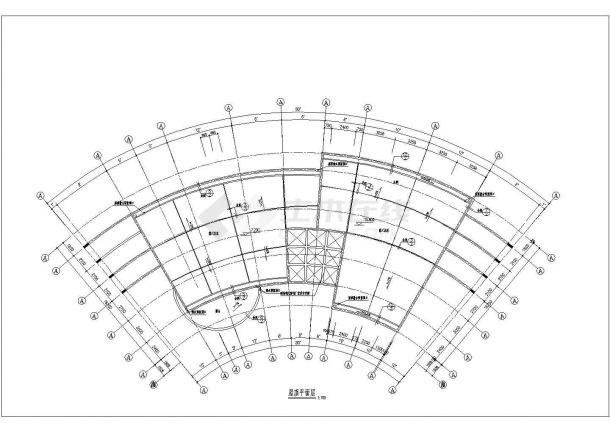 衢州市某小区1100平米3层框架结构休闲会所建筑设计CAD图纸-图一
