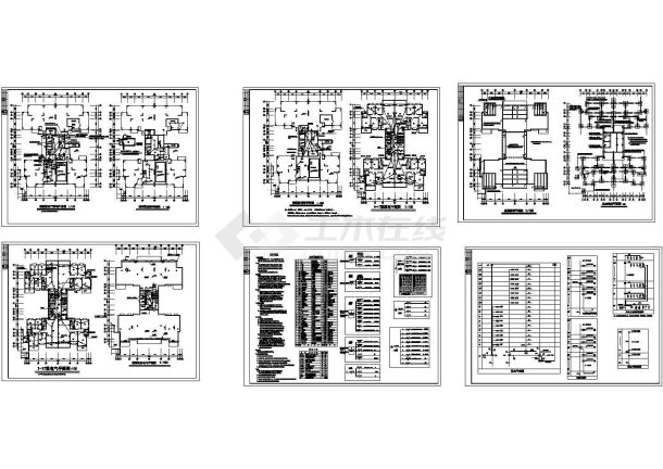 17层高层住宅电气全套图纸 包含着设计说明-图一